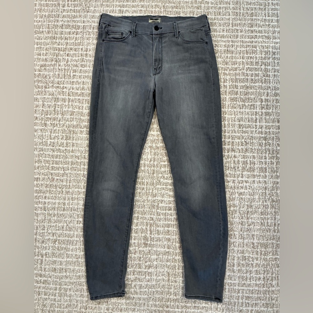 Mother The Looker Jeans Women's Gray Skinny Stretch Denim sz 29